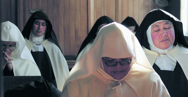 Carmelite nuns pray at the Carmelite Monastery in Auckland.