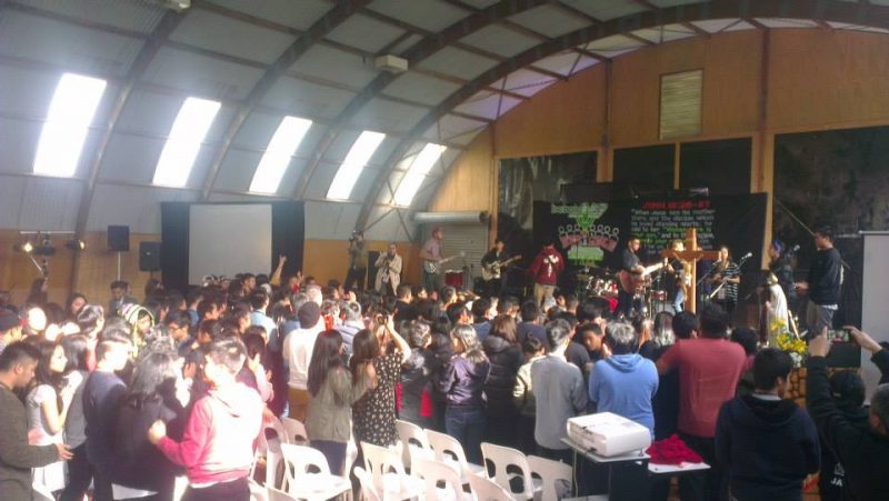 Young people rekindling their faith at  the two-day national conference of Youth for Christ (YFC) at Hunua Camp in Papakura last month.