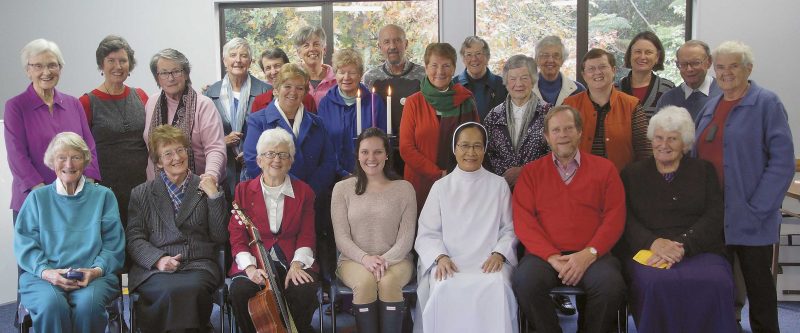 "The Auckland Dominican Family welcomed Sr Tran Thi Sam Marie Constance, OP, Asia Pacific  representative on the Dominican Sisters International Council (third from the right) and Sarah Hynes, a volunteer from a Dominican college in Rhode Island, USA (seated in the middle)." 