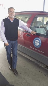 Mike Rolton with the St Vincent de Paul van in Hamilton.
