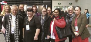 Cardinal John Dew with a number of attendees at the NZ Catholic Education Convention, held from June 10 to 12. (Photo courtesy of St Paul’s Catholic Primary School, Massey)