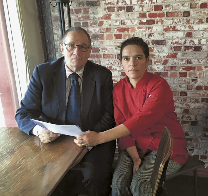 Wanganui MP Chester Borrows with Hillary Kieft.
