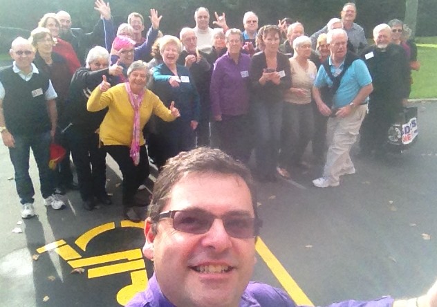 David Parker with the participants at the NZ Catholic Deaf Ministries Conference.