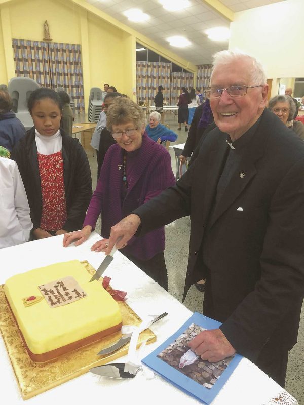 Fr Leo Doyle at his 60 years jubilee. celebrations.