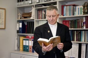 Cardinal John Dew launched the Poverty and Justice Bible campaign.