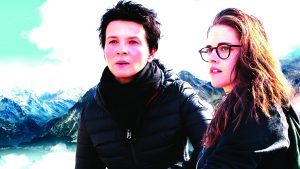 Juliette Binoche and Kristen Stewart star in the movie Clouds of Sils Maria.