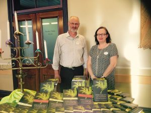 Dr Tim Meadowcroft and Dr Caroline Blyth at the book launch.