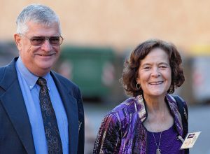 Tony and Cathy Witczak arrive for a session of the Synod of Bishops on the family at the Vatican on October 12, 2015. (CNS photo) 