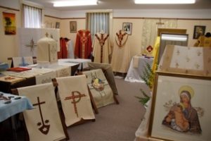 Part of the exhibition at the Carmelite monastery.