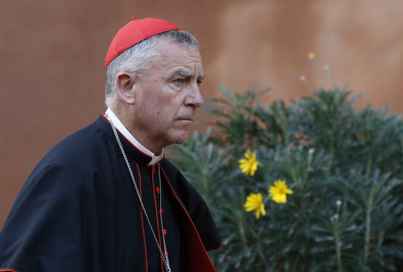 Cardinal John Dew of Wellington, New Zealand, arrives for a session of the Synod of Bishops on the family at the Vatican Oct. 14. (CNS photo/Paul Haring) See SYNOD-SECOND-REPORTS Oct. 14, 2015 and SYNOD-DEW Oct. 12, 2015.