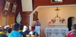 Catholic service at national scouting jamboree