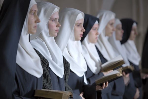 This is a scene from the movie "The Innocents." The film is about a group of Benedictine nuns in Warsaw, Poland, after World War II and a French doctor who comes to their aid. (CNS photo/Music Box Films) See FONTAINE-FILM-BENEDICTINES July 7, 2016.