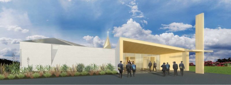The front of the chapel.
