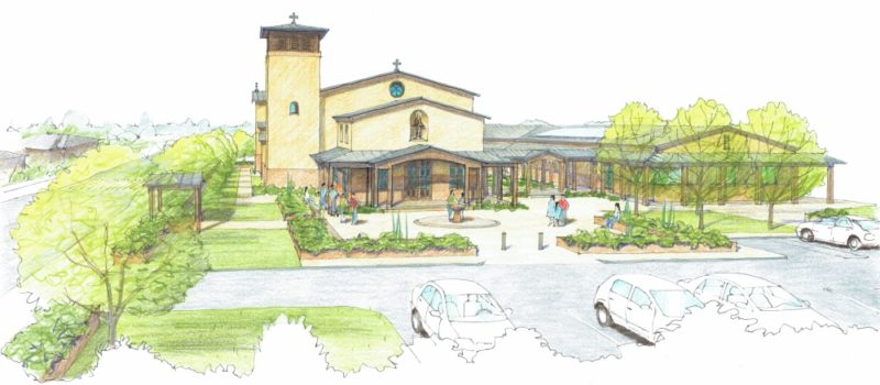 A graphic of the proposed Mairehau church and pastoral centre.