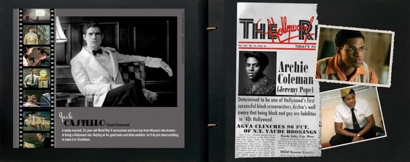 This photo illustration shows highlights from the seven-episode miniseries "Hollywood," streaming now on Netflix. (CNS photo/Netflix) See TELEVISION-REVIEW-HOLLYWOOD May 7, 2020.