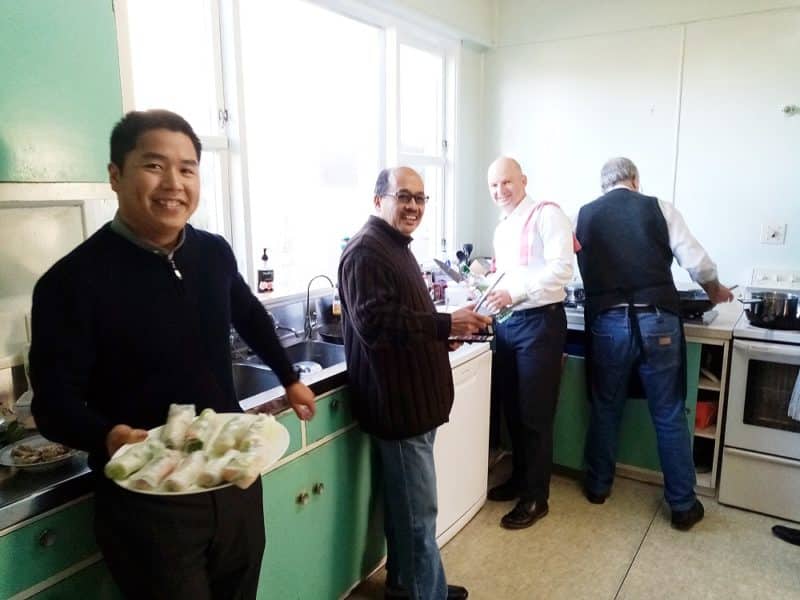 Frs Vui Hoang, Joseph Tha Khu, Simon Story and Tom Lawn