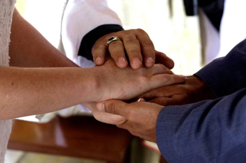 A priest blesses a couple during their wedding ceremony. The Vatican's Statistical Yearbook of the Church shows bishops and dioceses are implementing Pope Francis' 2015 reforms of the marriage annulment process, making it quicker and, in many cases, less expensive. (CNS photo/Juan Carlos Ulate, Reuters)