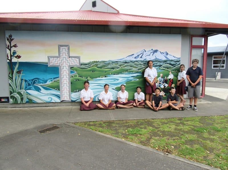 Students sitting (left to right): Ellah Van Delden, McKenzie Norton, Madison Warren, Kyelyn McGrail, Xavier Rayner and Craig Brock. Standing (left to right):  Tahlia Prince, Emily Paterson and Jonathan Pellow. Absent: Ramone Sarup, Cyrus Houshangi, Zoe Anderson and teacher Nadine Kaua.
