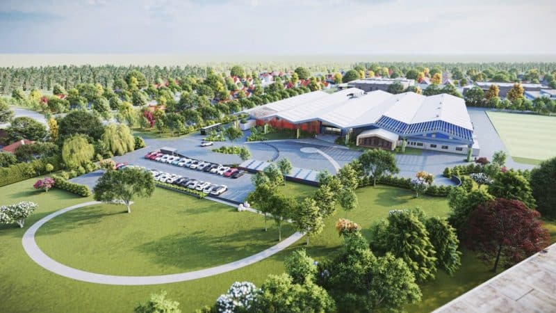 An artist’s impression of the future Marian College site, as depicted in a college newsletter
