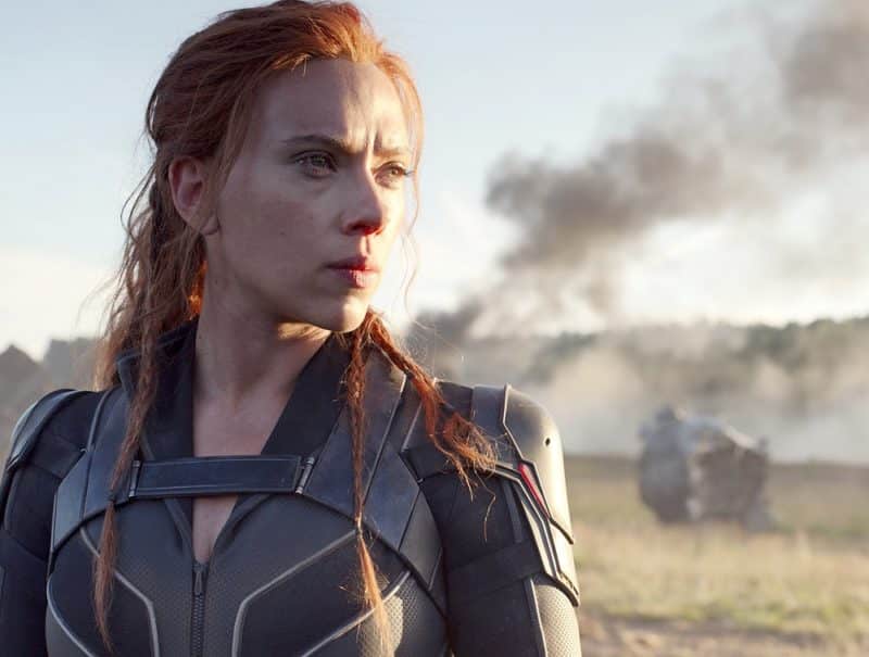 Scarlett Johansson stars in a scene from the movie "Black Widow." The Catholic News Service classification is A-III -- adults. The Motion Picture Association rating is PG-13 -- parents strongly cautioned. Some material may be inappropriate for children under 13. (CNS photo/Disney)