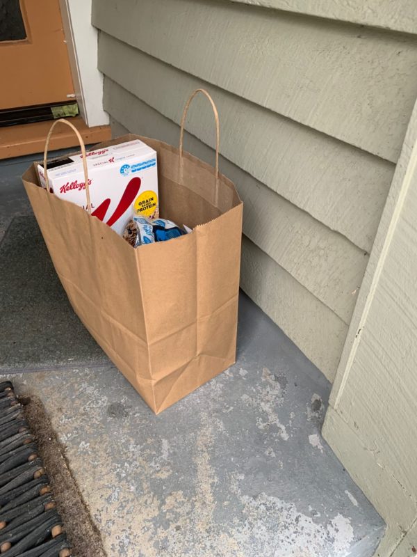 Grocery drop off 14 September