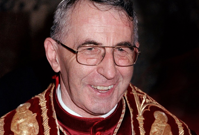 Pope John Paul I, who served as pope for 33 days in 1978, is seen in this photo released by the Vatican Dec. 7, 2010, to highlight the restoration of its photo archive. Pope Francis has recognized a miracle attributed to the intercession of Pope John Paul I, clearing the way for his beatification. (CNS photo/L'Osservatore Romano)