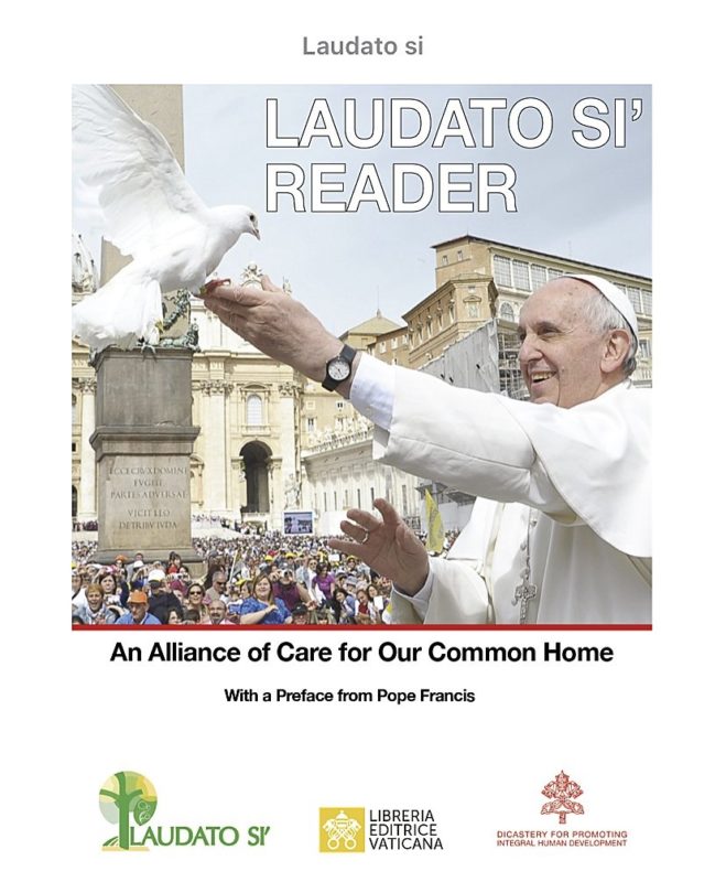 With a preface by Pope Francis and a message from the U.N.'s António Guterres, the Vatican has published this "Laudato Si' Reader," with a wide range of reflections on Pope Francis' 2015 encyclical. (CNS screenshot/Libreria Editrice Vaticana)