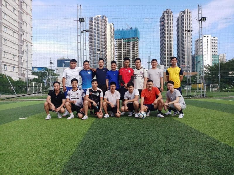 Fifteen of the sixteen men from Vietnam hoping to be priests in NZ (the sixteenth took the photo)