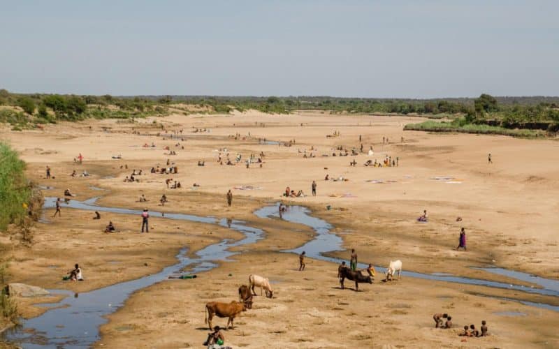 In 2016, in response to the massive drought in southern Madagascar, compounded by El Niño, Catholic Relief Services worked with the U.S. government to shift funding swiftly from other geographical areas of the country, where CRS was implementing a long-term Development Food Assistance Program through USAID. Food aid, mainly rice, sorghum, split yellow peas and cooking oil are assisting people in the worst-hit areas. (CNS photo/Heidi Yanulis, courtesy Catholic Relief Services)