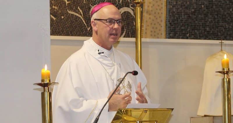 Archbishop Paul Martin, SM, preaches at Sacred Heart church, Ponsonby.