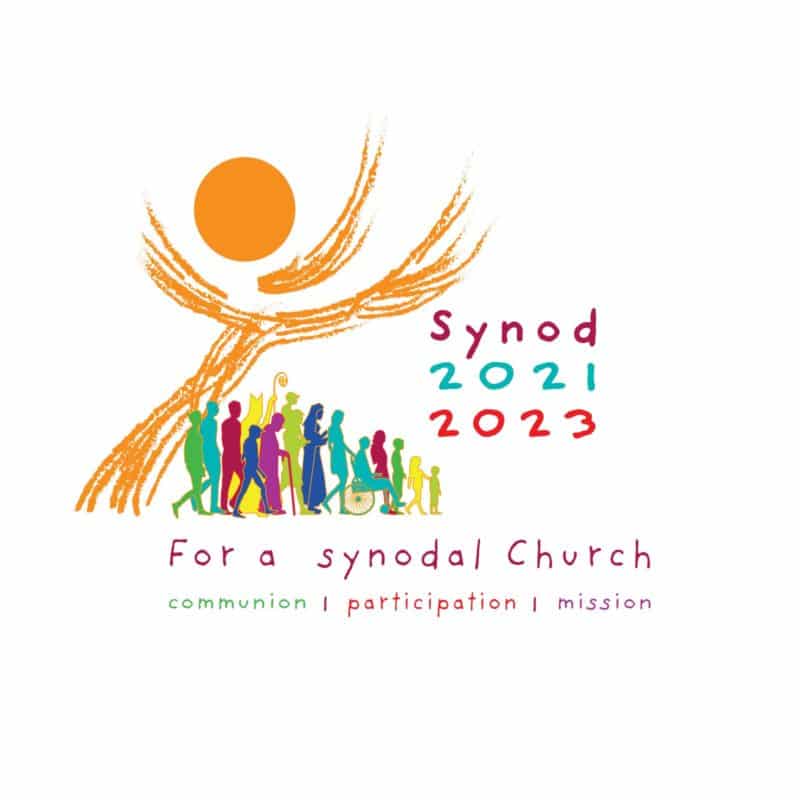 This is the official logo for the XVI Ordinary General Assembly of the Synod of Bishops. Originally scheduled for 2022, the synod will take place in October 2023 to allow for broader consultation at the diocesan, national and regional levels. (CNS photo/courtesy Synod of Bishops)