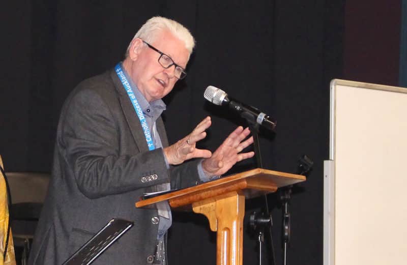 Fr Patrick Brady addresses the diocesan formation day.