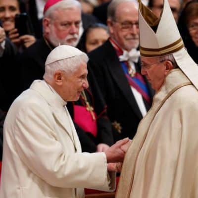 Benedict XVI ‘did theology on his knees’, Pope Francis says