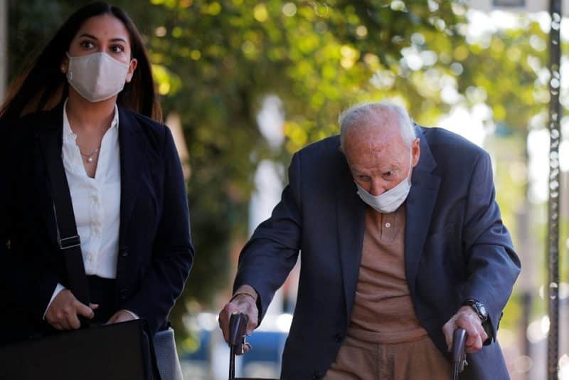 Former Cardinal Theodore E. McCarrick arrives at Dedham District Court in Dedham, Mass., Sept. 3, 2021, after being charged with molesting a 16-year-old boy during a 1974 wedding reception.  McCarrick's lawyers argue in a new court filing that the former Catholic archbishop is no longer mentally competent to stand trial. (OSV News photo/Brian Snyder, Reuters)