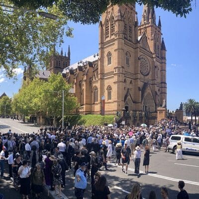 Thousands flock to Sydney’s cathedral for funeral of Cardinal Pell, a ‘lion of the church’