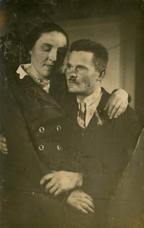 Józef and Wiktoria Ulma, local farmers in Markowa, Poland, pose for a picture together. The Ulma family secretly gave shelter to eight Jews for almost two years in German-occupied Poland, hiding them from the Nazi regime during the Second World War. The Ulmas had seven children, including the unborn child in Wiktoria’s womb. The Nazis, informed by a local policeman that Jews were being hidden in the household, came early in the morning March 24, 1944, right before Easter, and killed all the Jewish fugitives and the entire Ulma family. (OSV NEWS photo/courtesy Polish Institute of National Remembrance)