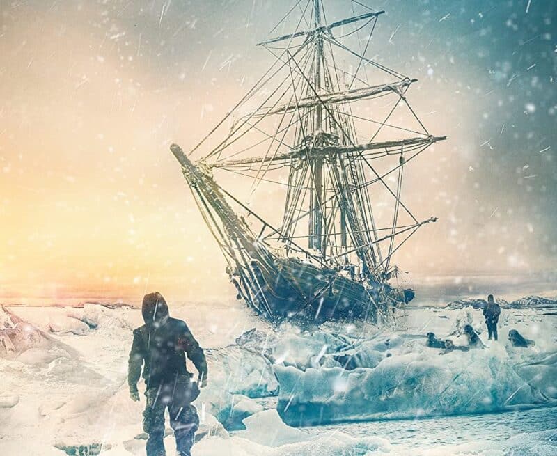 A section of the promotional poster for Shackleton: The Greatest Story of Survival.