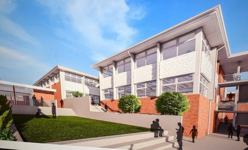 An artist's impression of the new building
