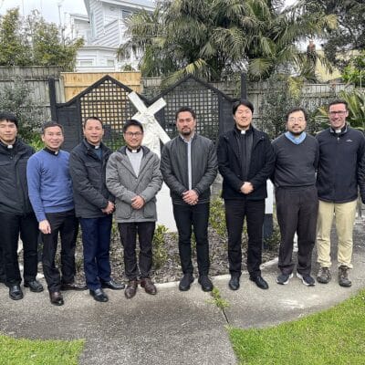 Recently ordained priests gather for retreat