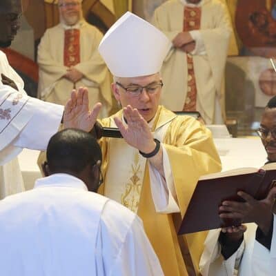 Archbishop Martin ordains Cameroon deacon in Rome
